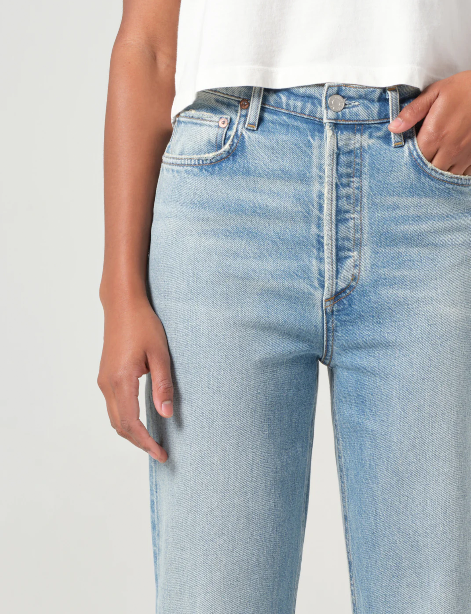 90s Pinch Waist Crop, Ripple