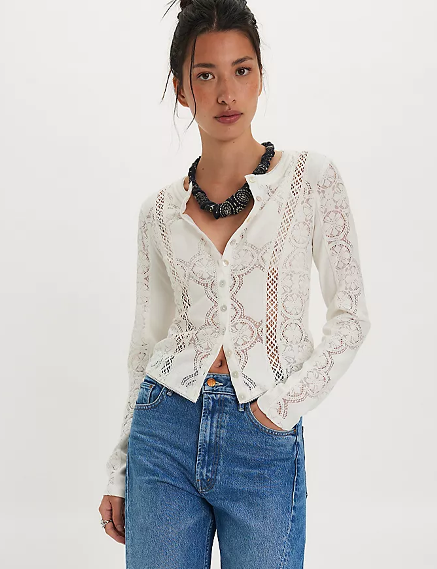 Jae Knit Long Sleeve, Sugar Swizzle