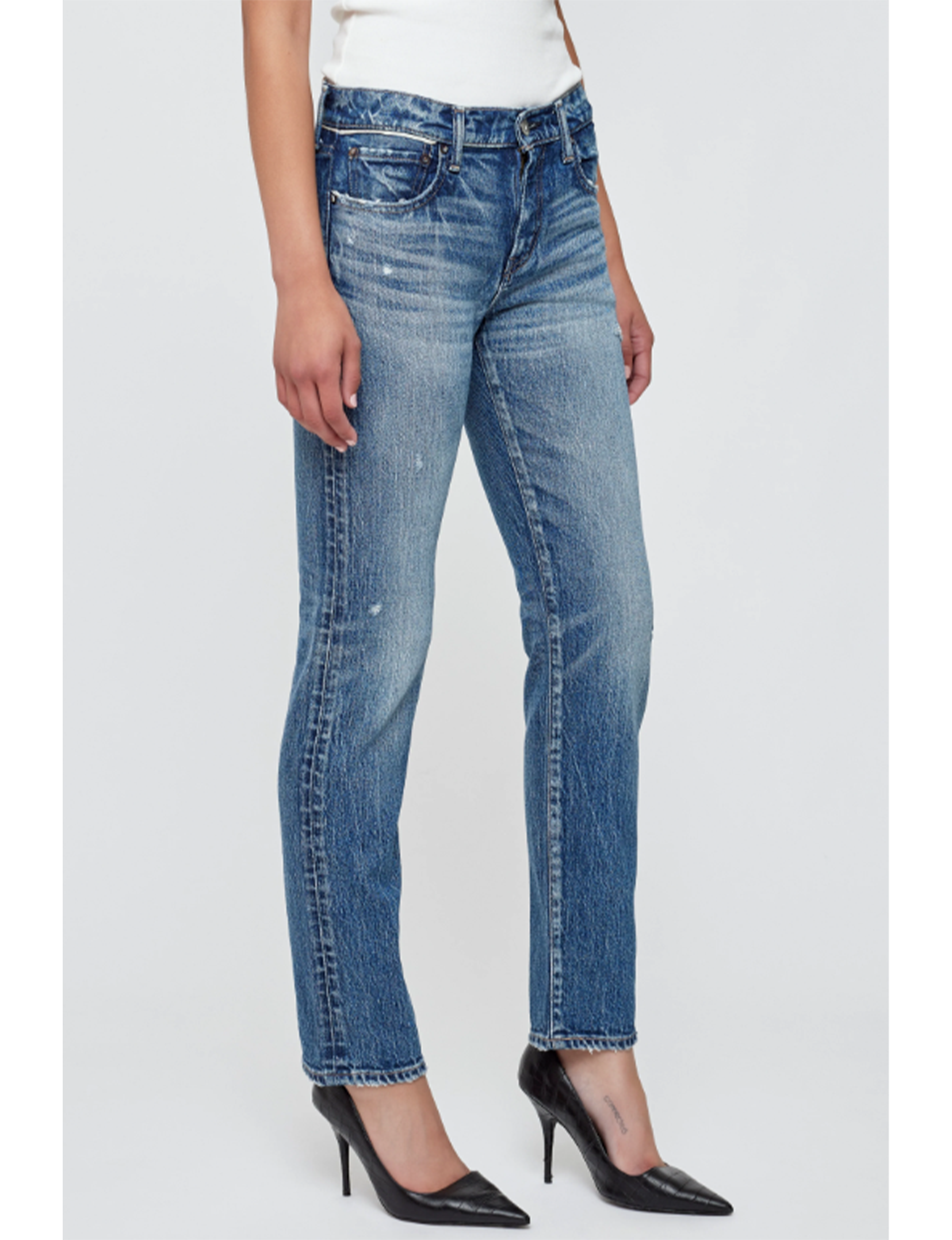 Melrose Slim Straight, Dark Blue