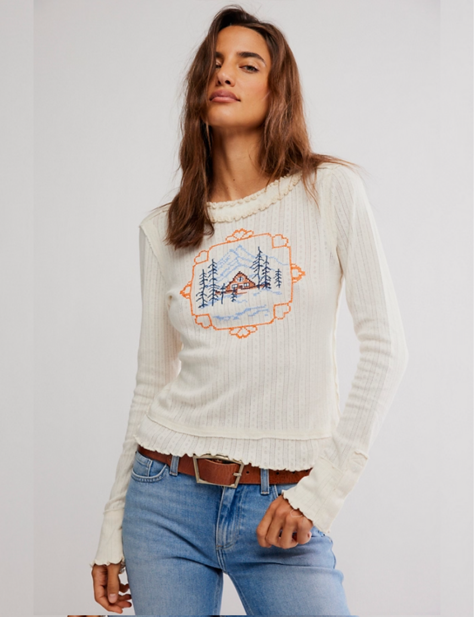 Through The Woods Tee, Frame/Combo