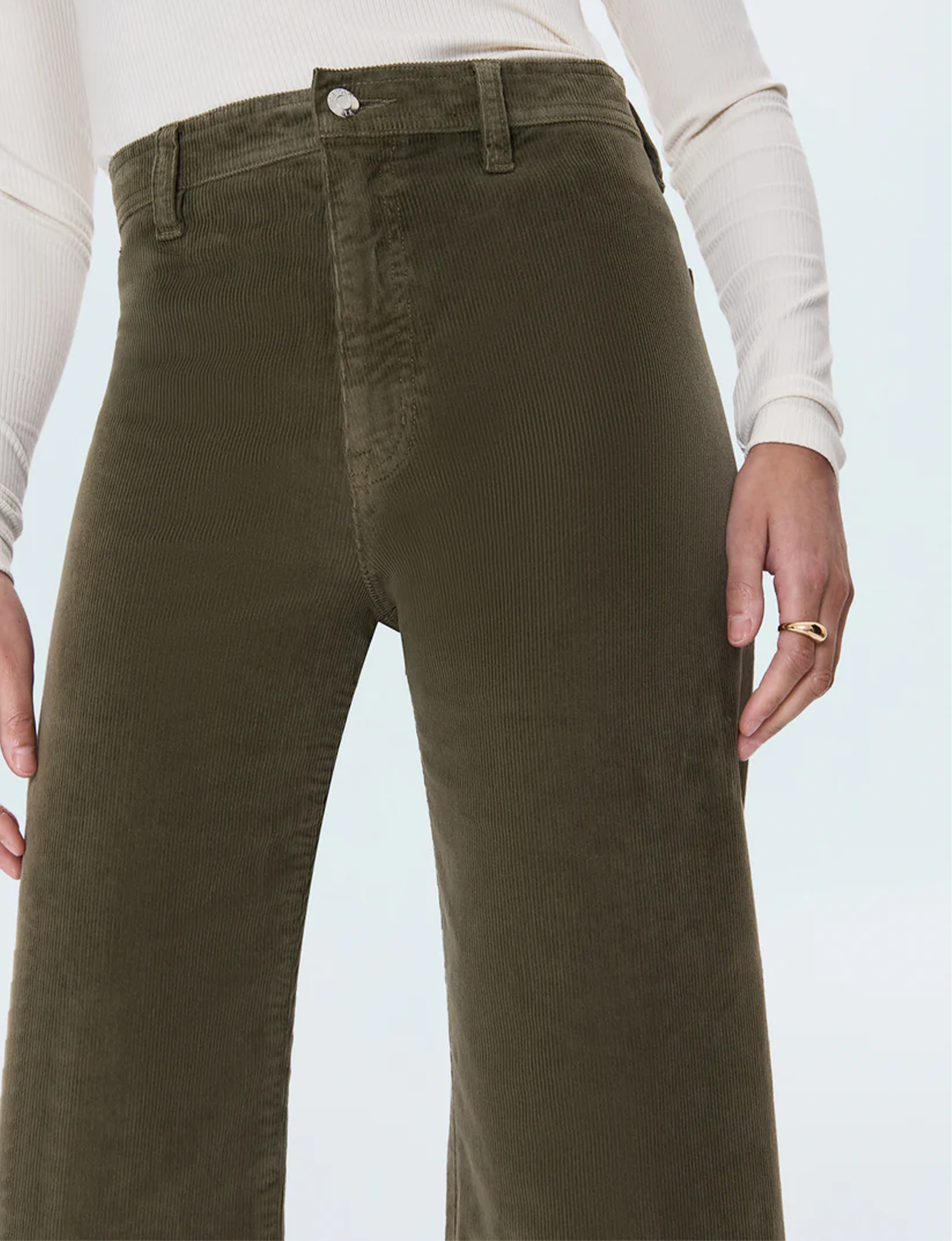 Penny High Rise Wide Leg Crop, Sequoia