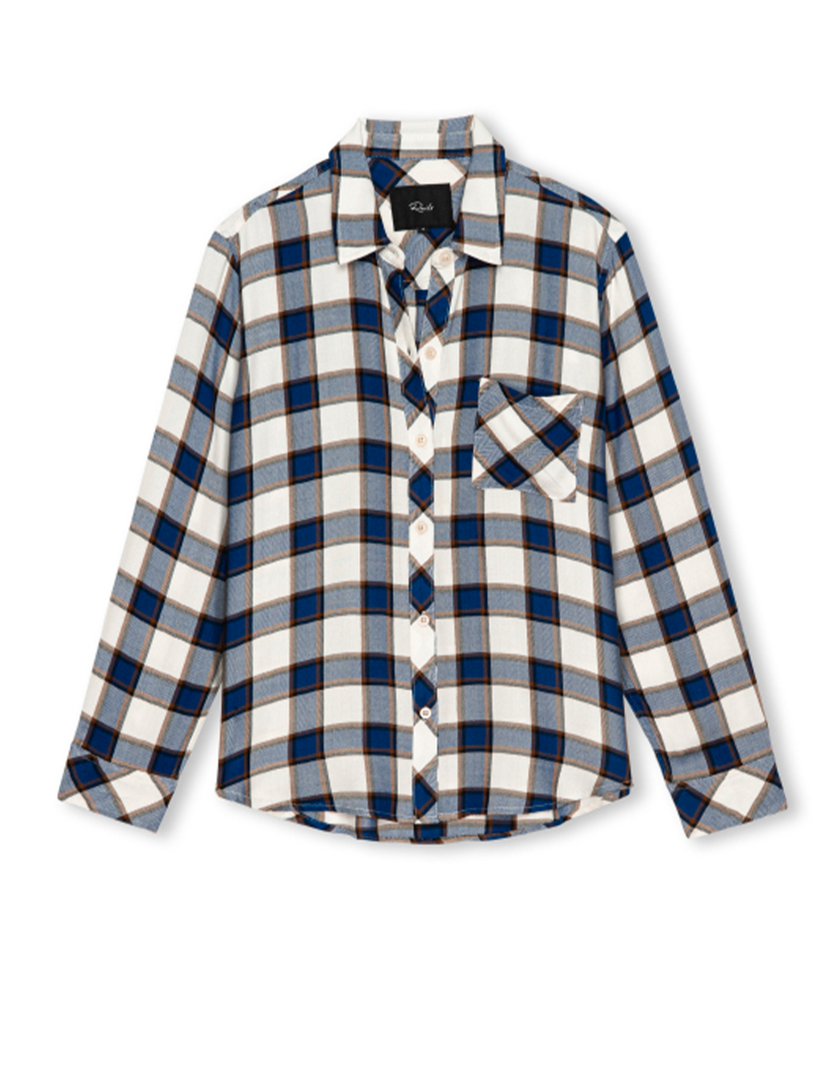 Hunter Plaid Flannel, Golden Cobalt