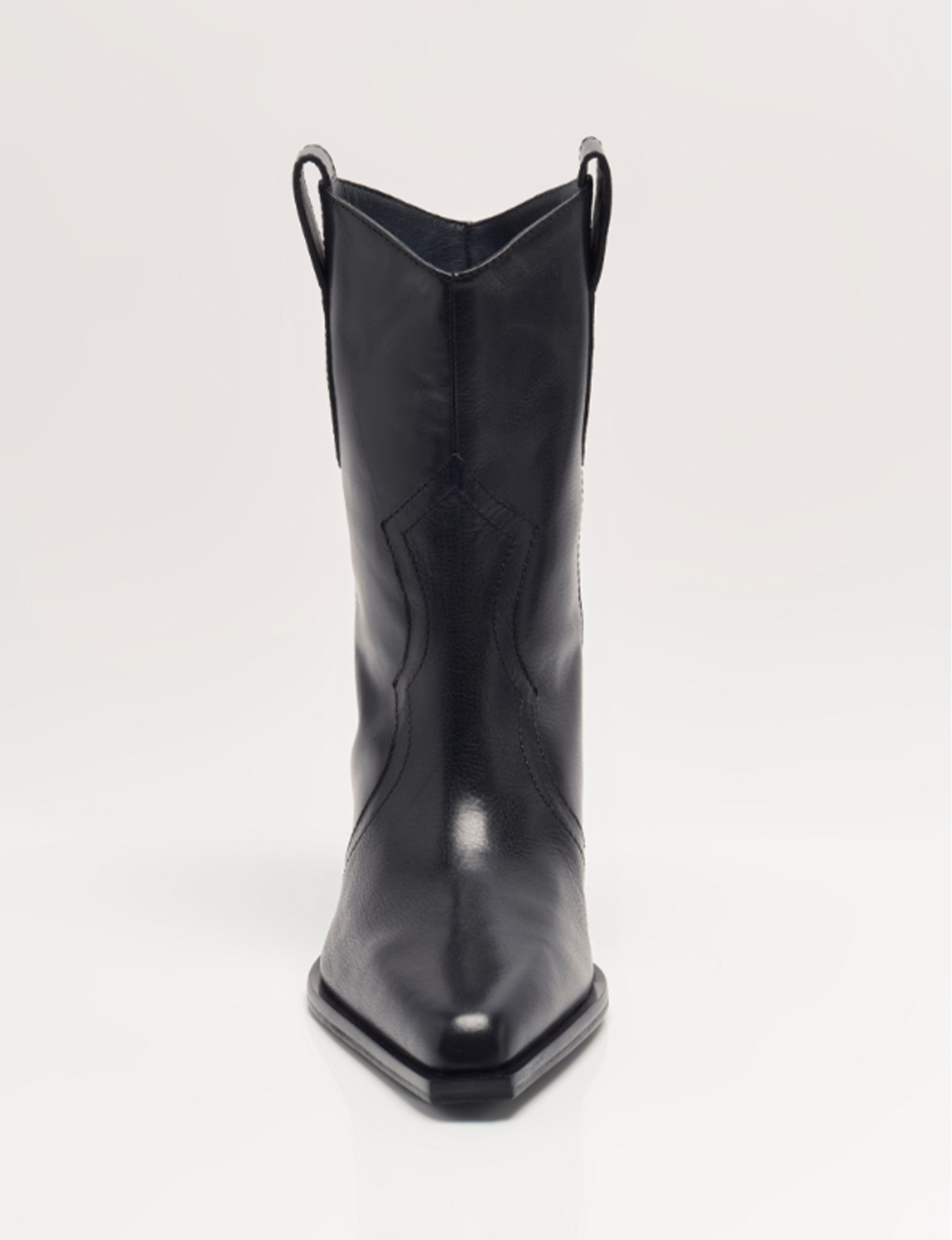 Cat Nap Cowboy Boot, Black Leather