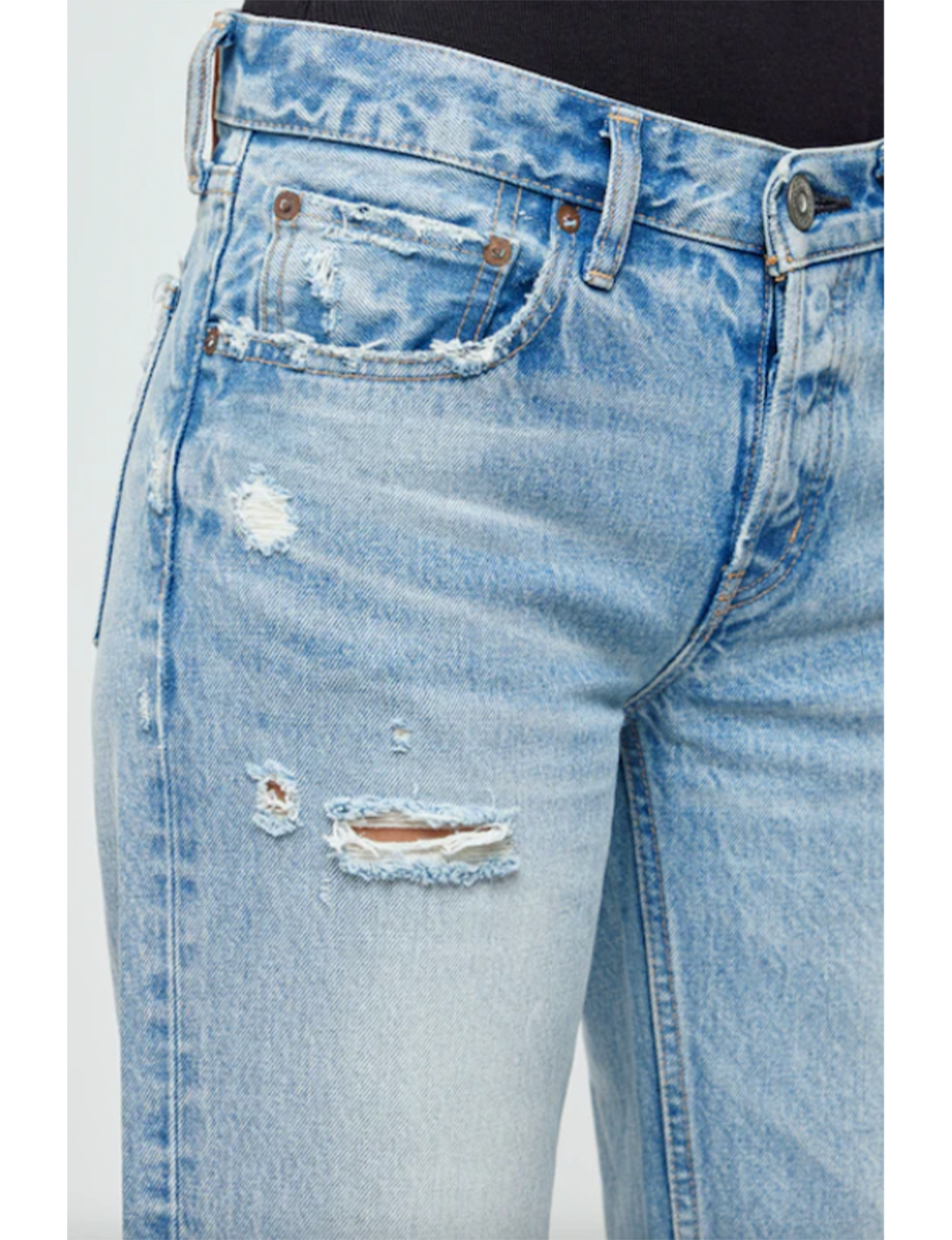 Odessa Low Straight, Light Blue