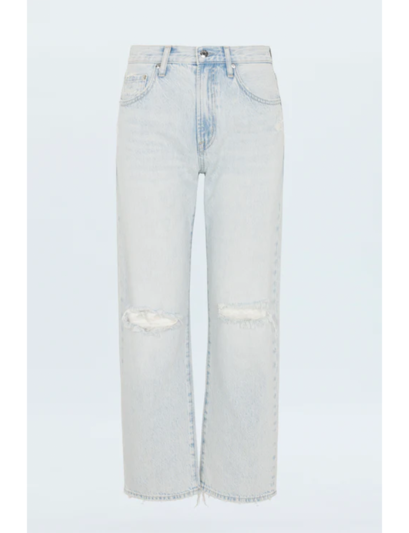 Lexi Relaxed Straight Jeans, Solstice Distressed