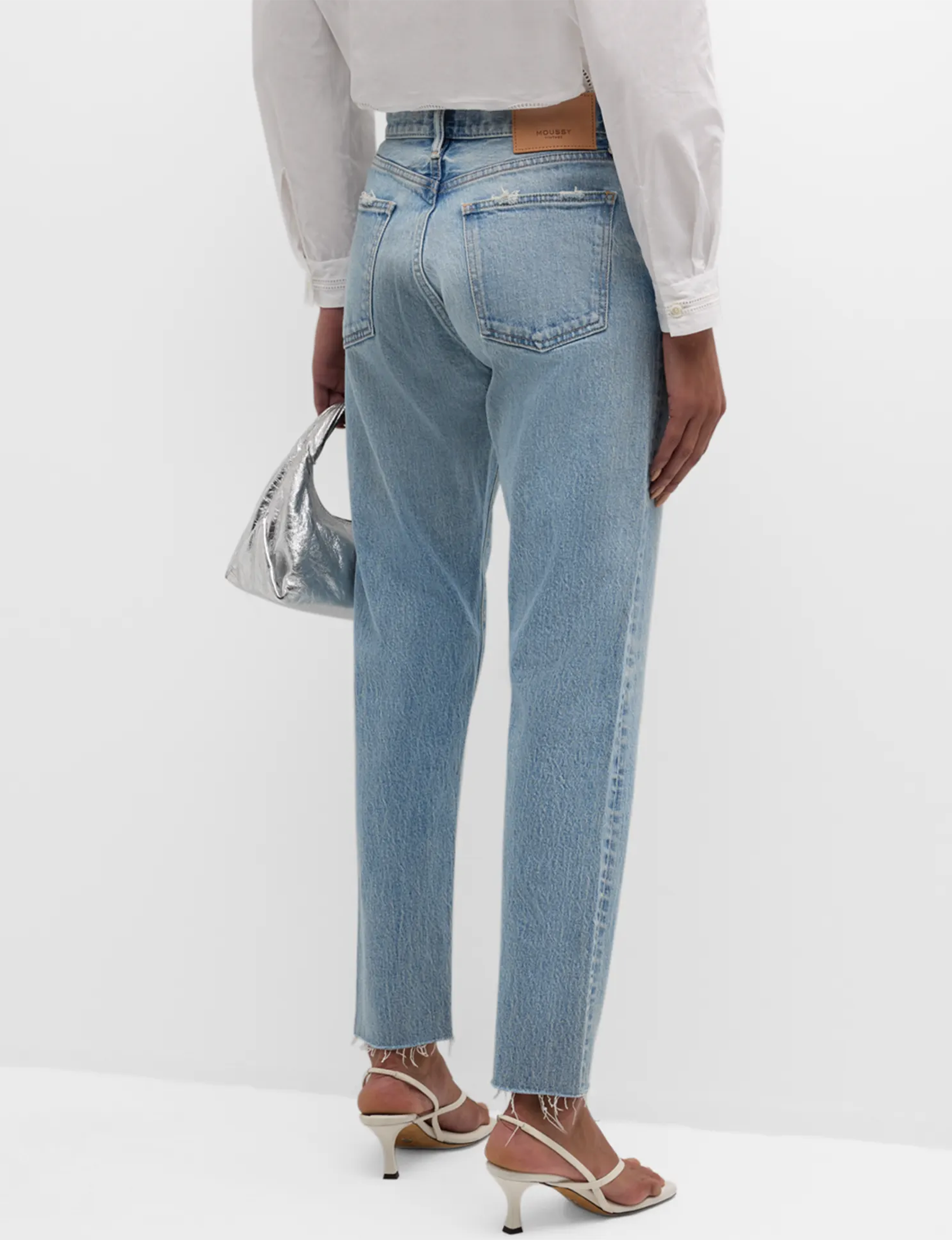 Mid-Rise Montura Tapered, Light Blue