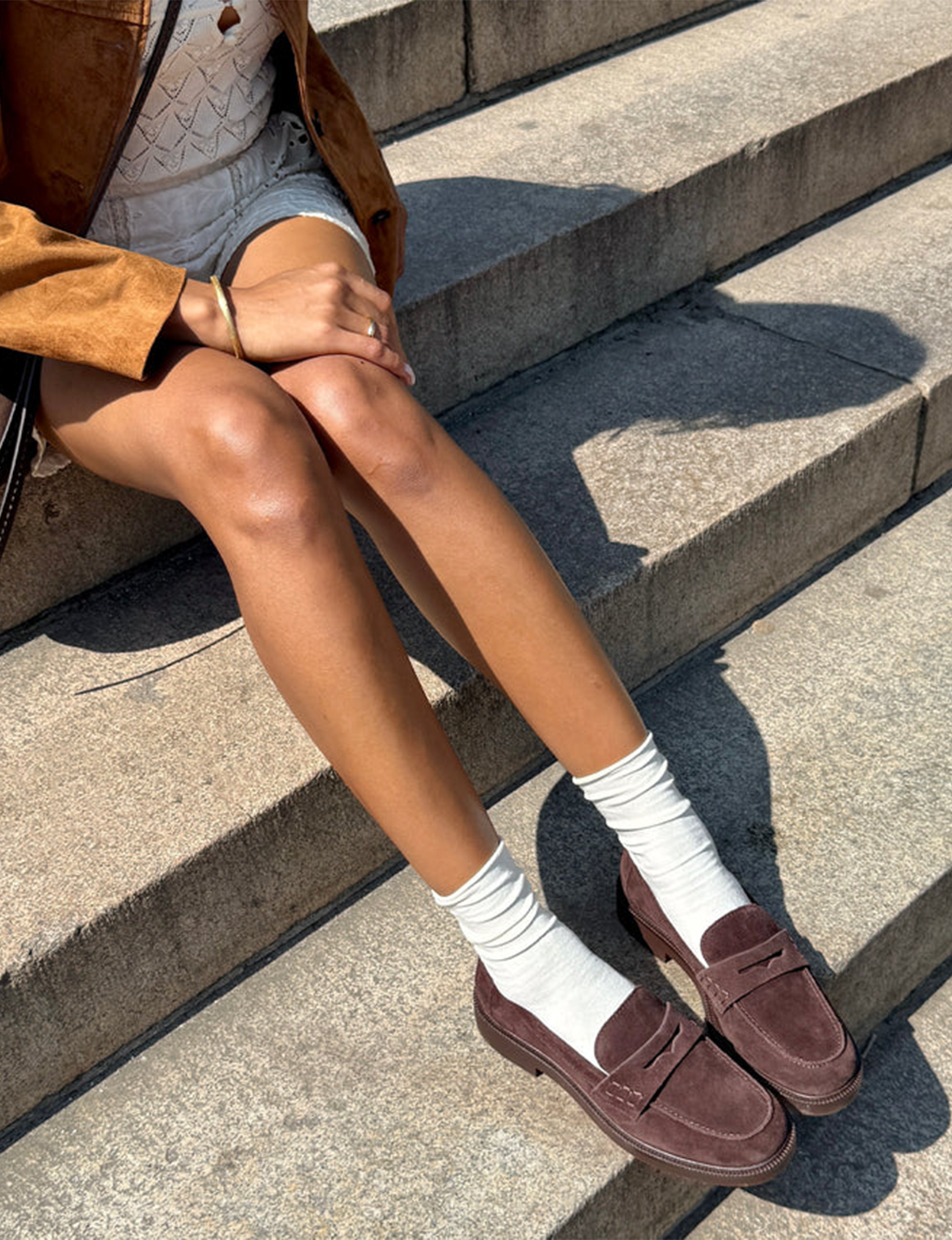 Tiggy Loafers, Mahogany Suede