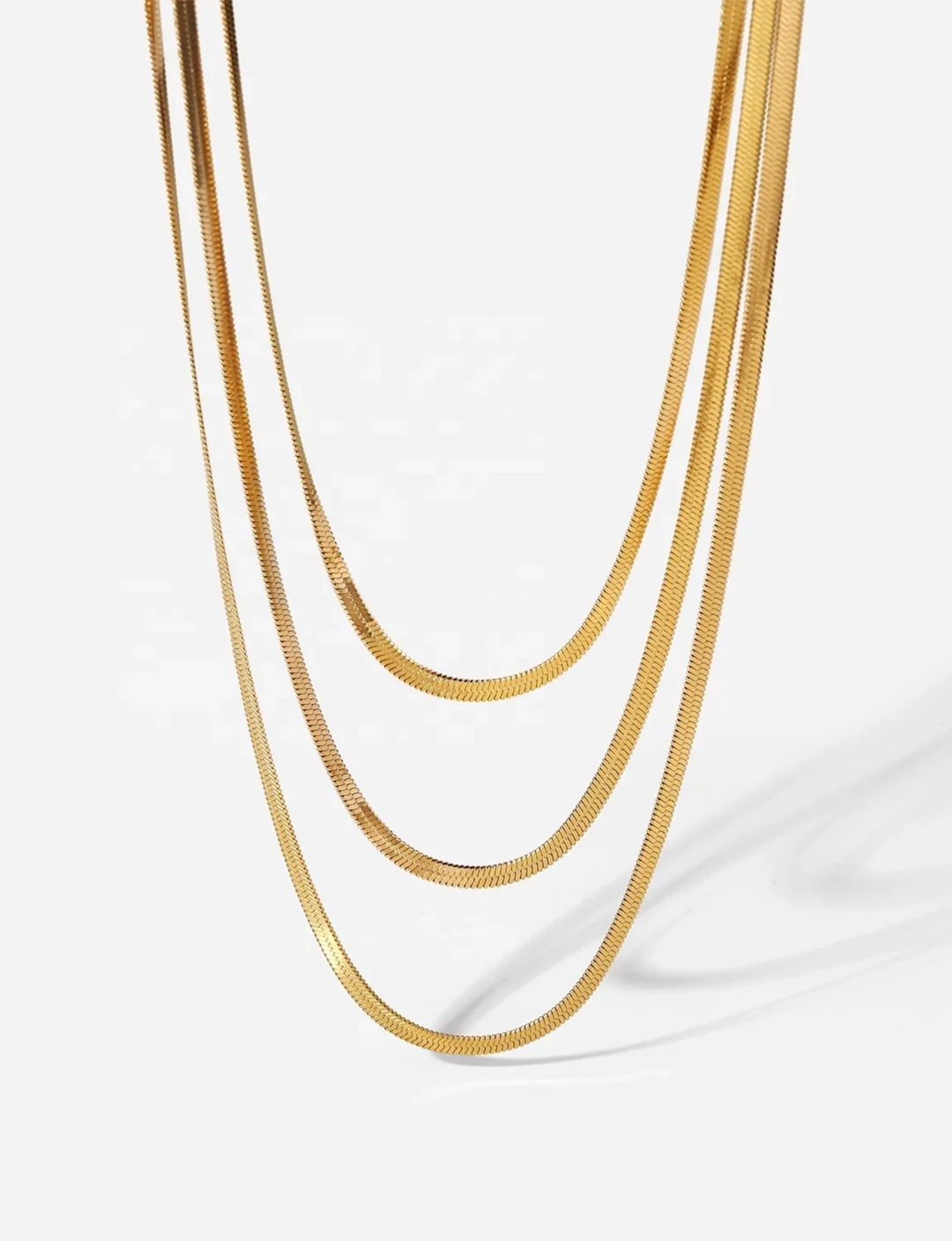 Penelope Multi Layered Chain, Gold Plated
