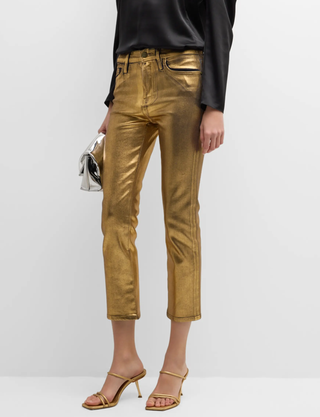 Le High Metallic Straight, Gold Chrome