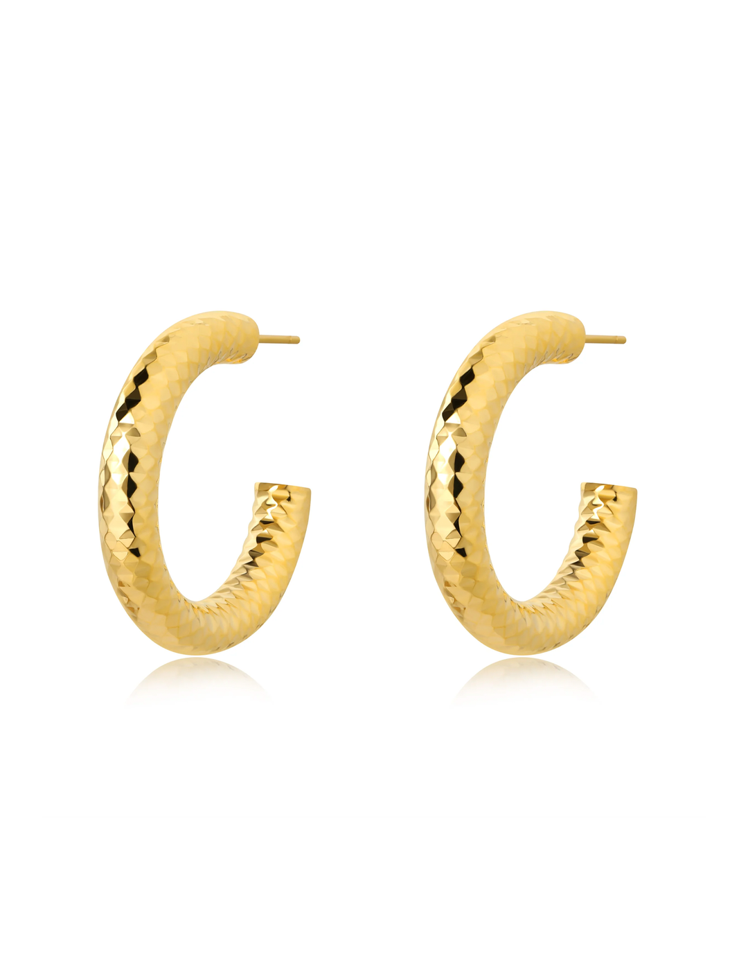 Madisen Hoop 30mm, Gold Plated