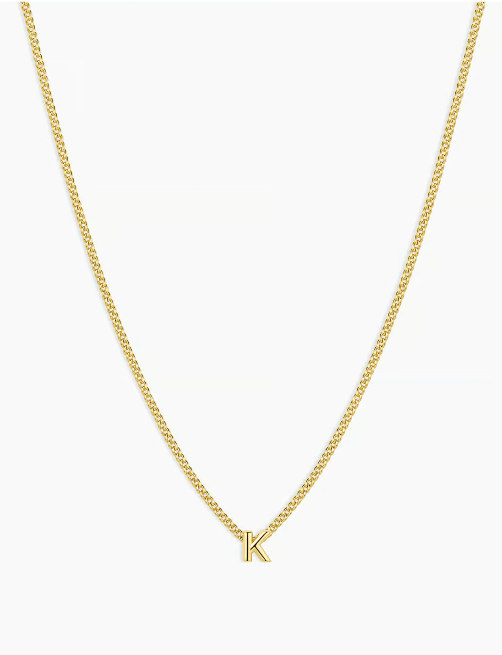 Wilder Mini Alphabet Necklace, Gold
