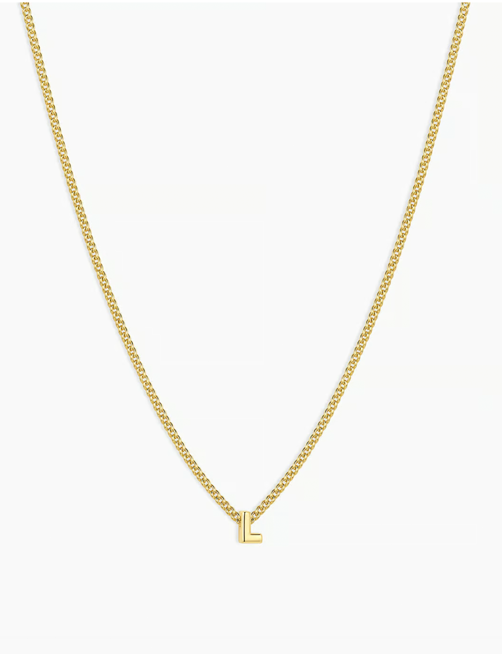 Wilder Mini Alphabet Necklace, Gold