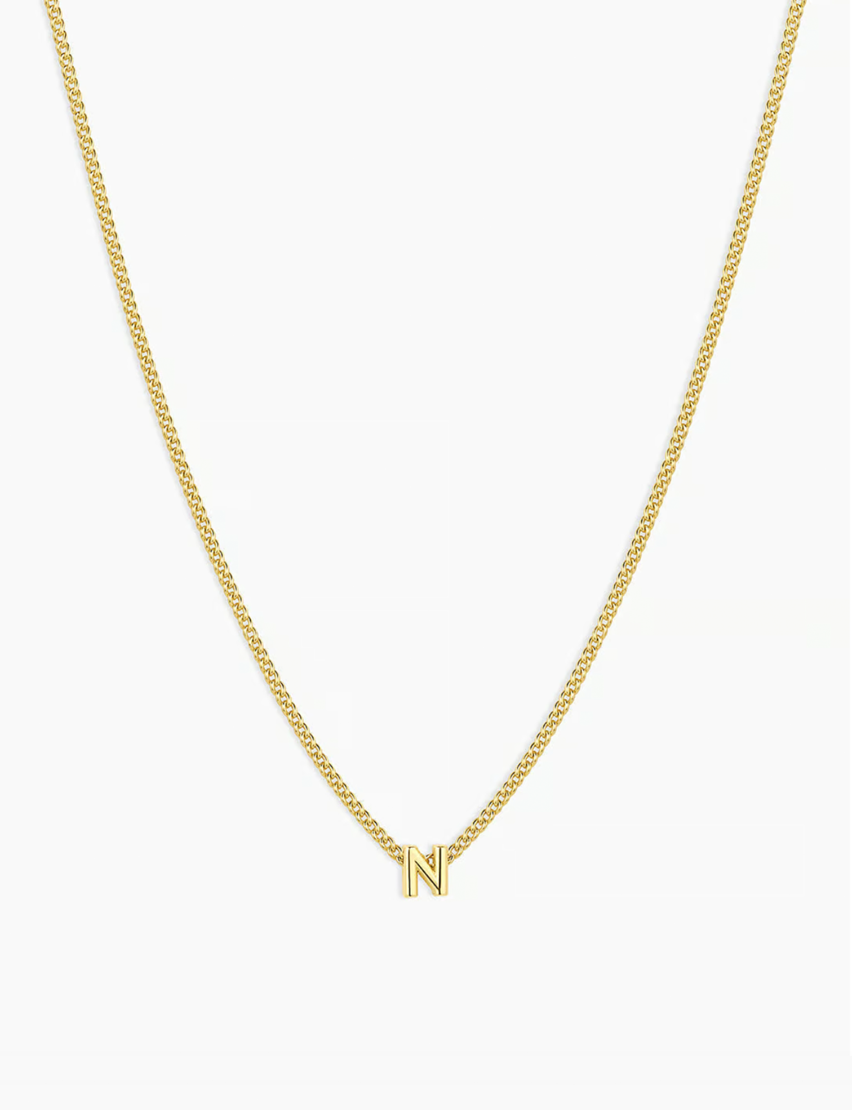 Wilder Mini Alphabet Necklace, Gold