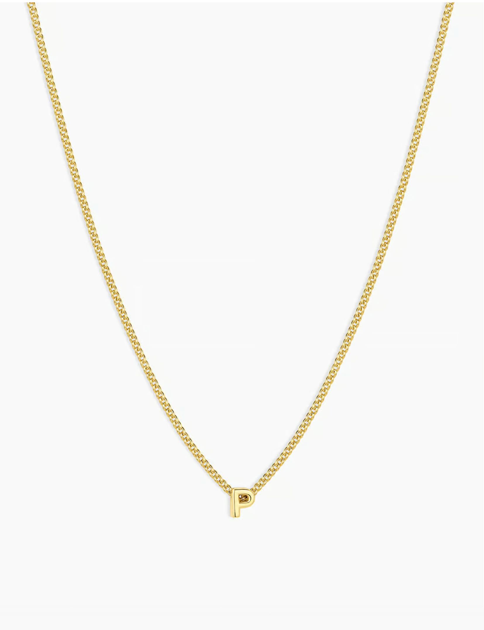 Wilder Mini Alphabet Necklace, Gold
