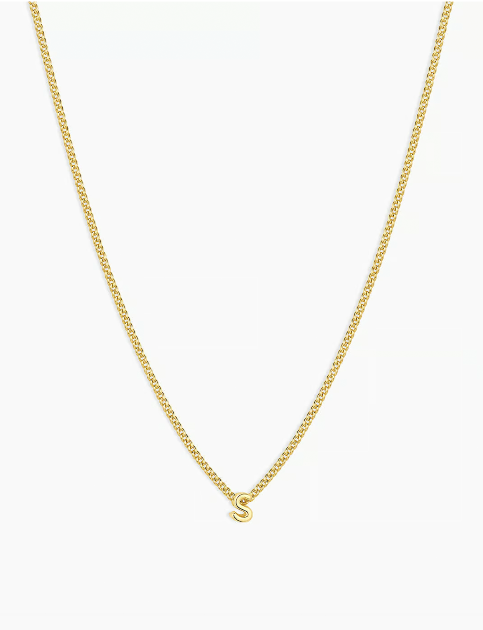 Wilder Mini Alphabet Necklace, Gold