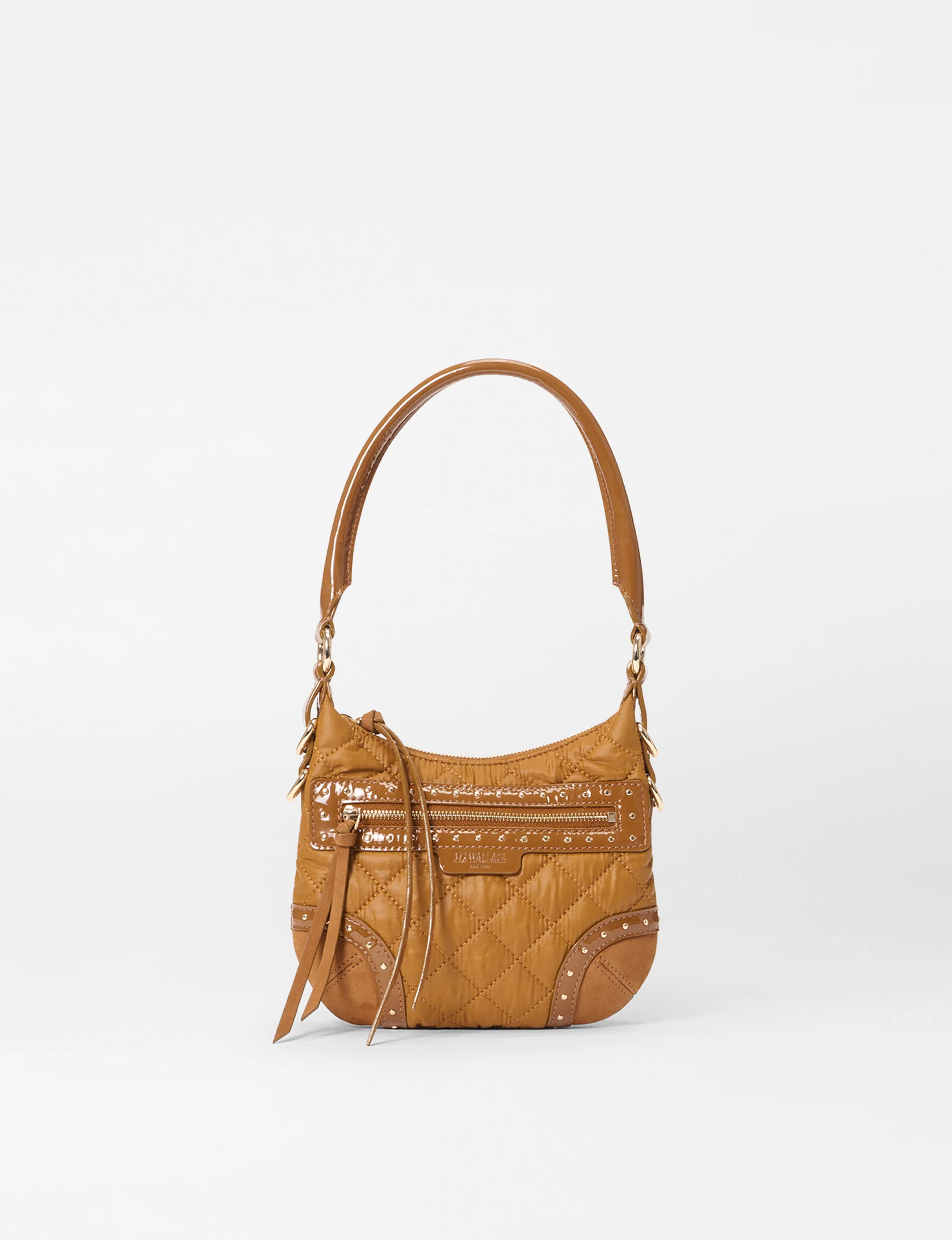 Mini Stud Crosby Sienna, Amber Suede