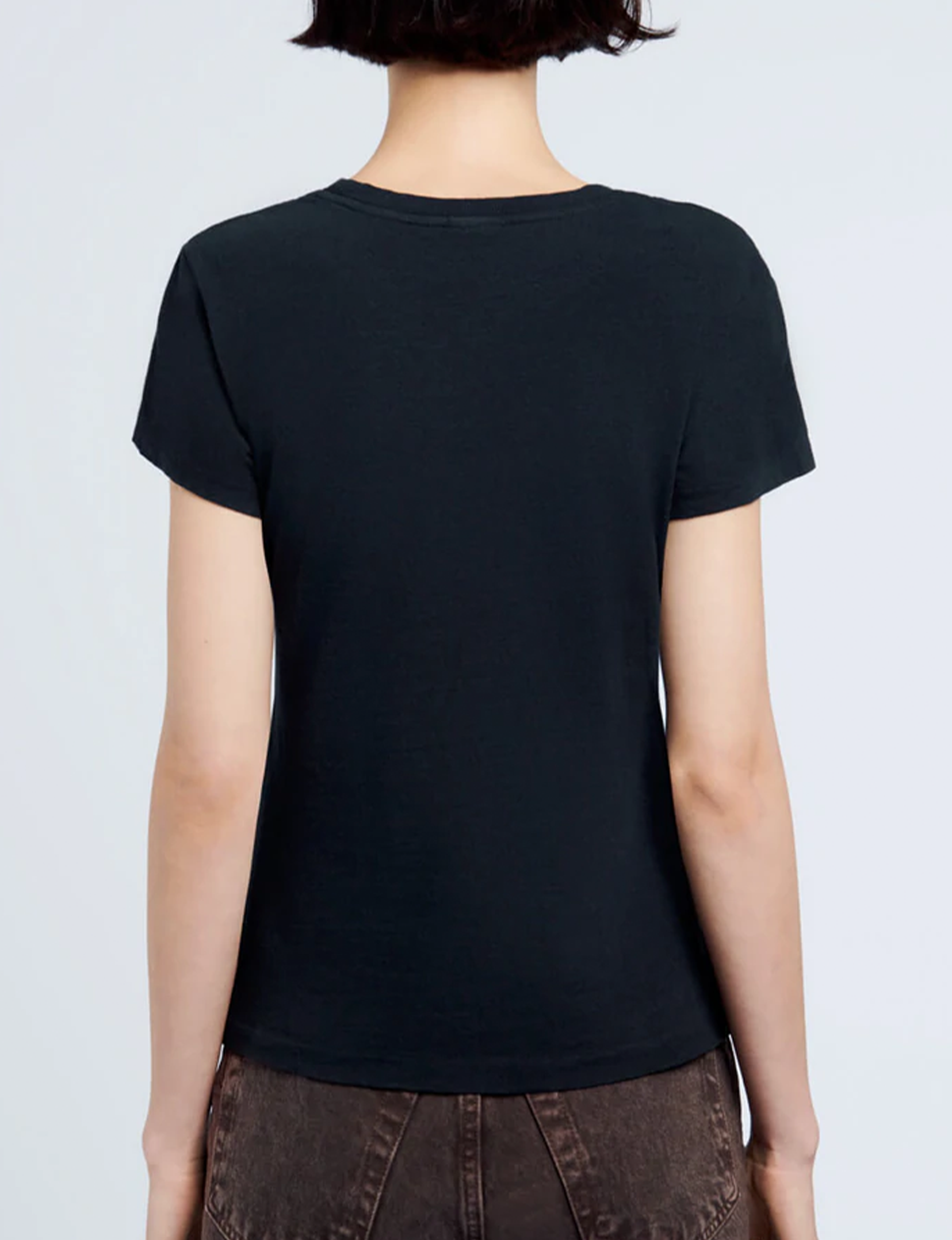 60s Slim Tee, Washed Black