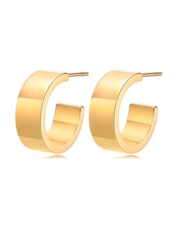 Wyatt Mini Hoop, Gold Plated