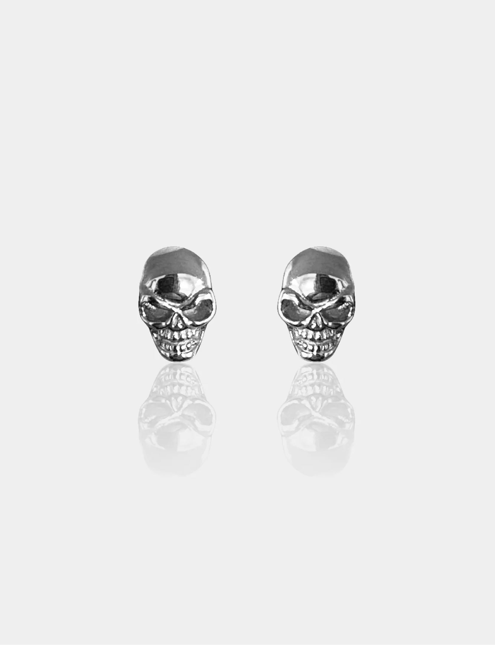Hyde Skull Studs, Silver