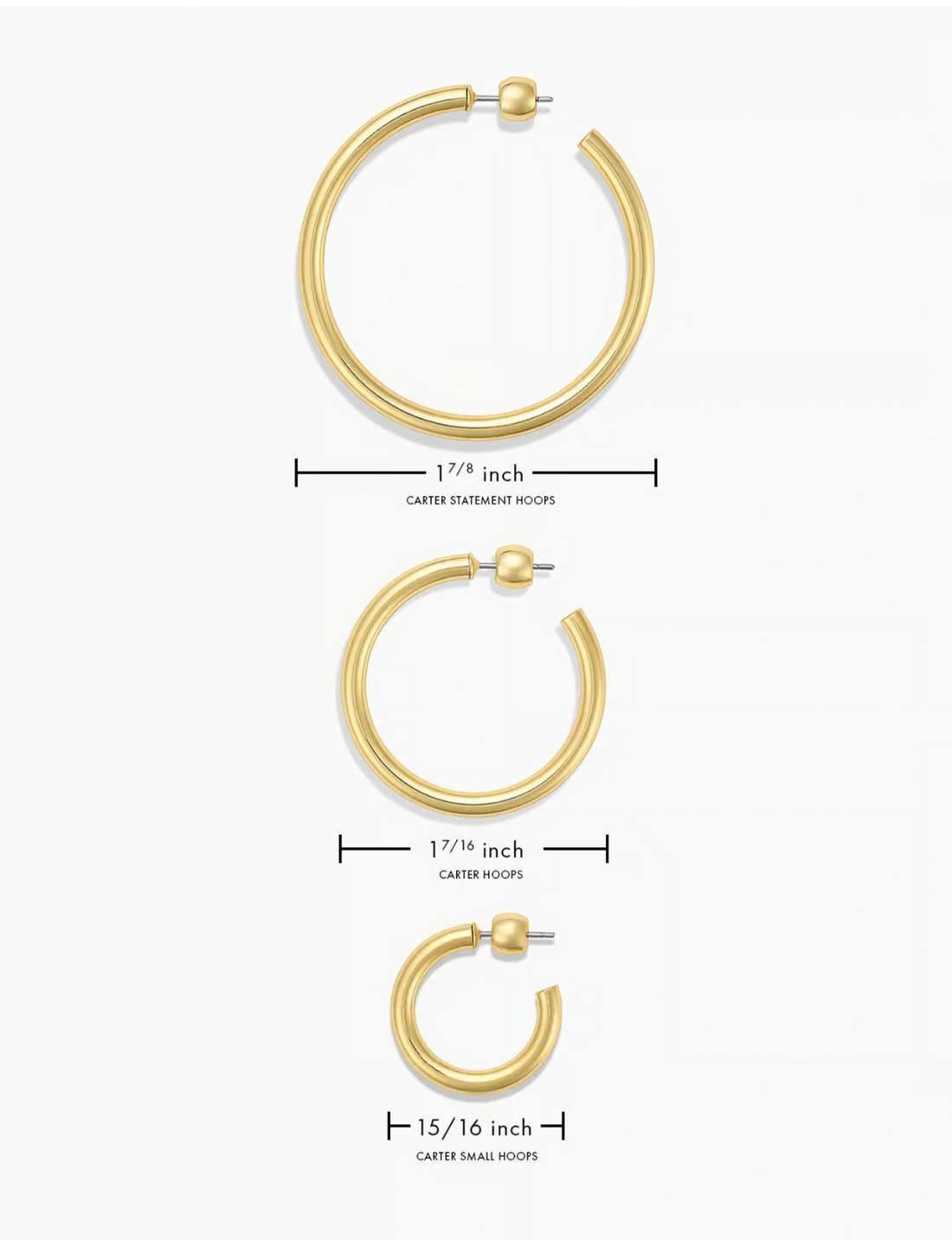 Carter Statement Hoops, Gold