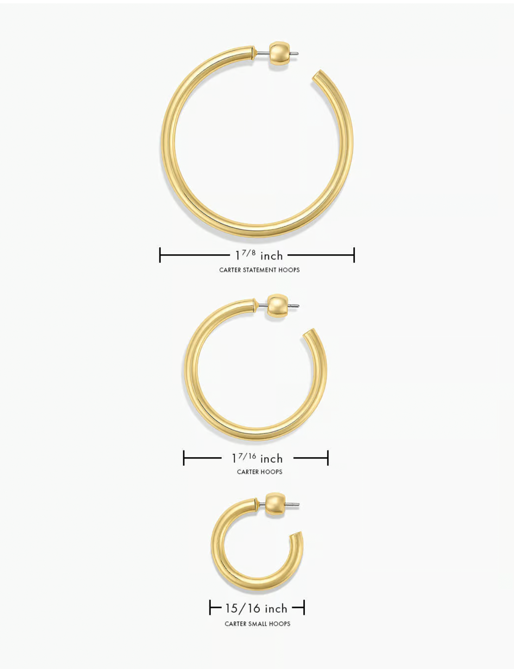 Carter Statement Hoops, Gold