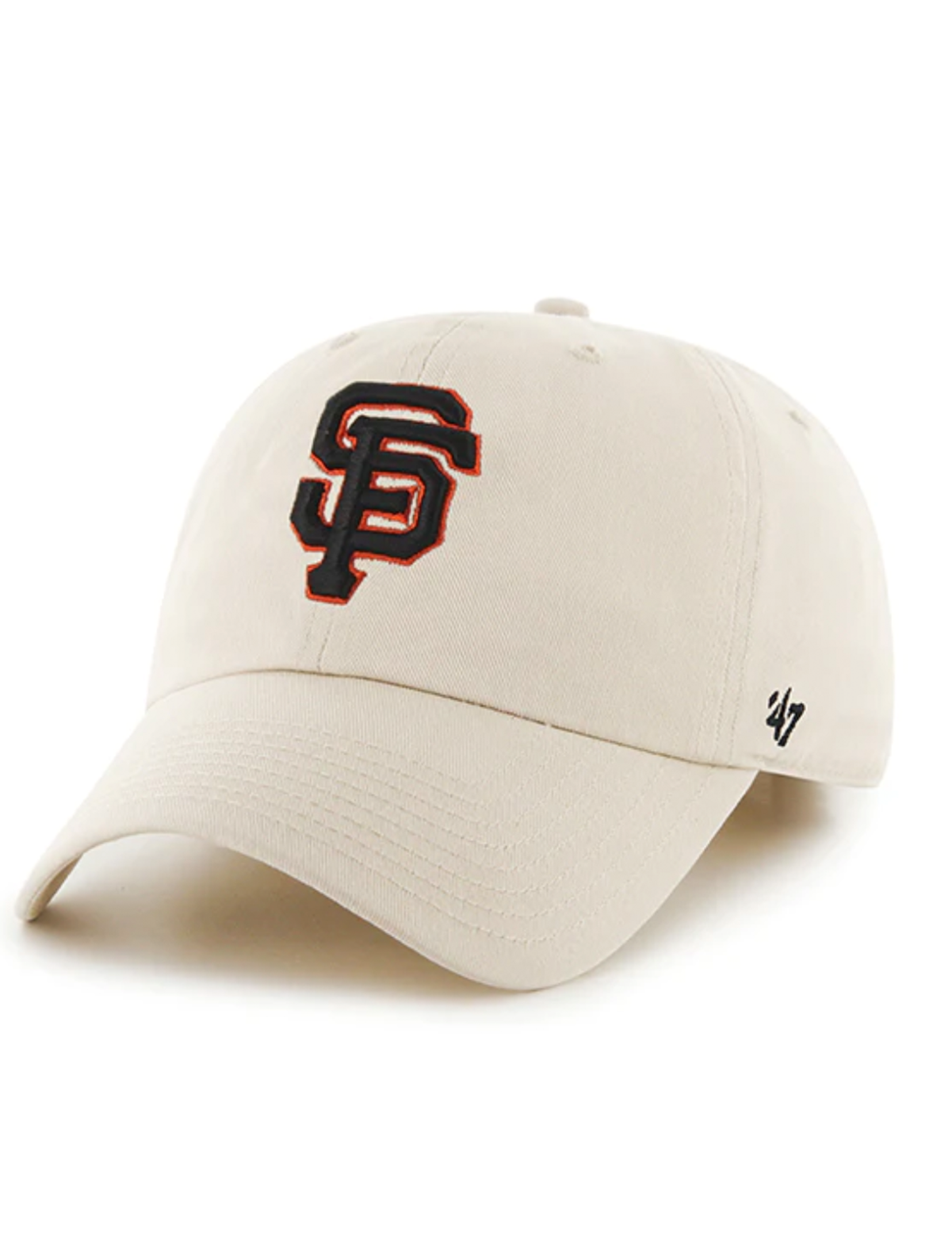 SF Giants Basic Ball Cap, Natural/Black