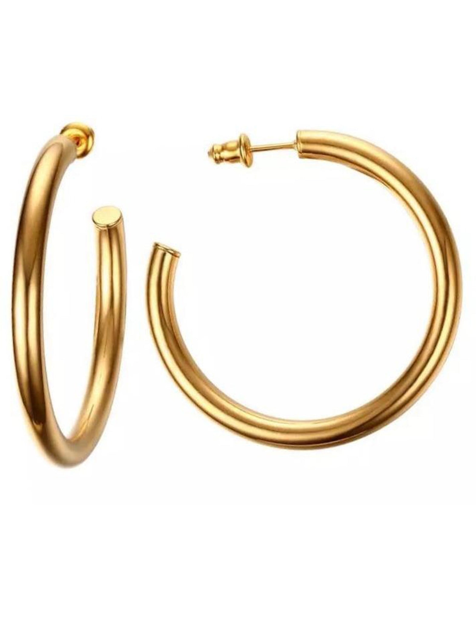 Clara Hoop Large (2.4"),  Gold