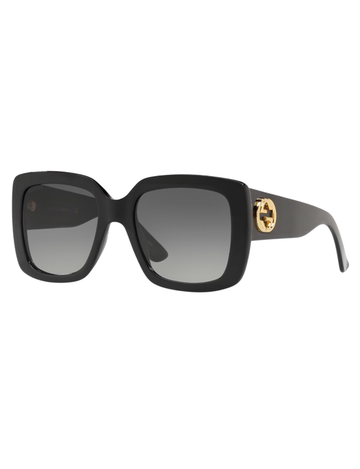 GG0141SN-001 Sunglasses, Black/Grey