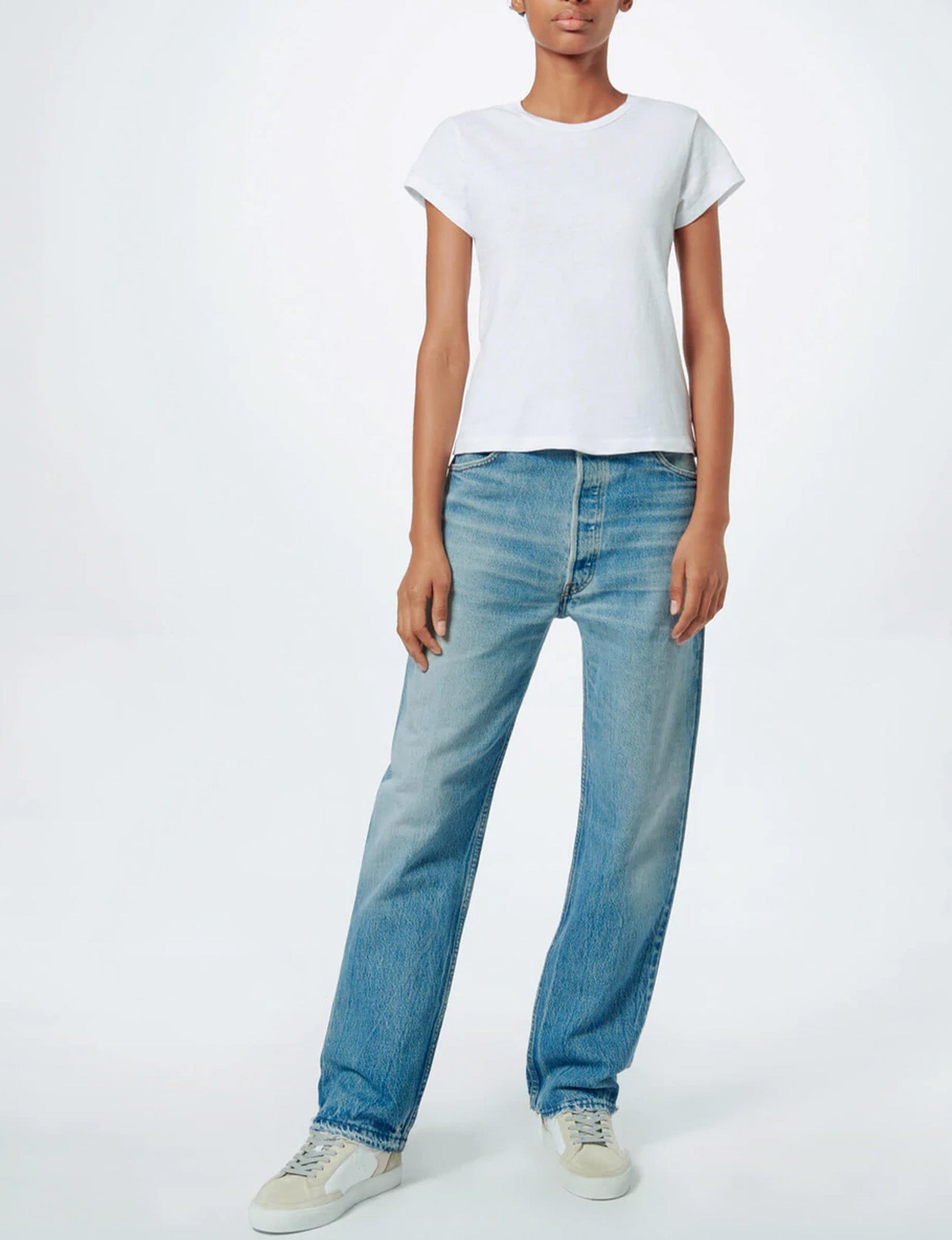 60s Slim Tee, Optic White