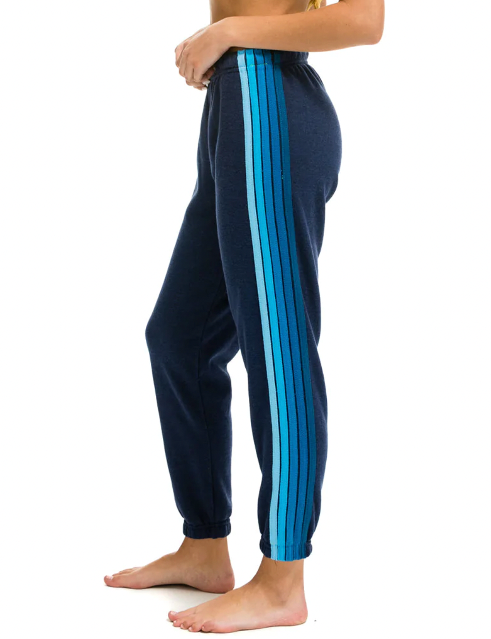 5 Stripe Sweatpants, Navy/Blue