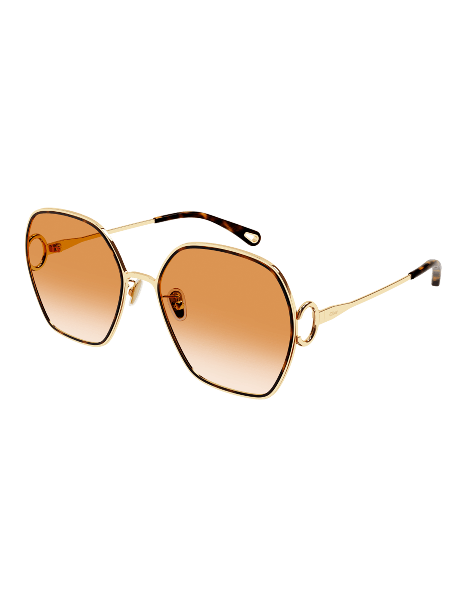 CH0146S-002 Sunglasses, Gold/Orange
