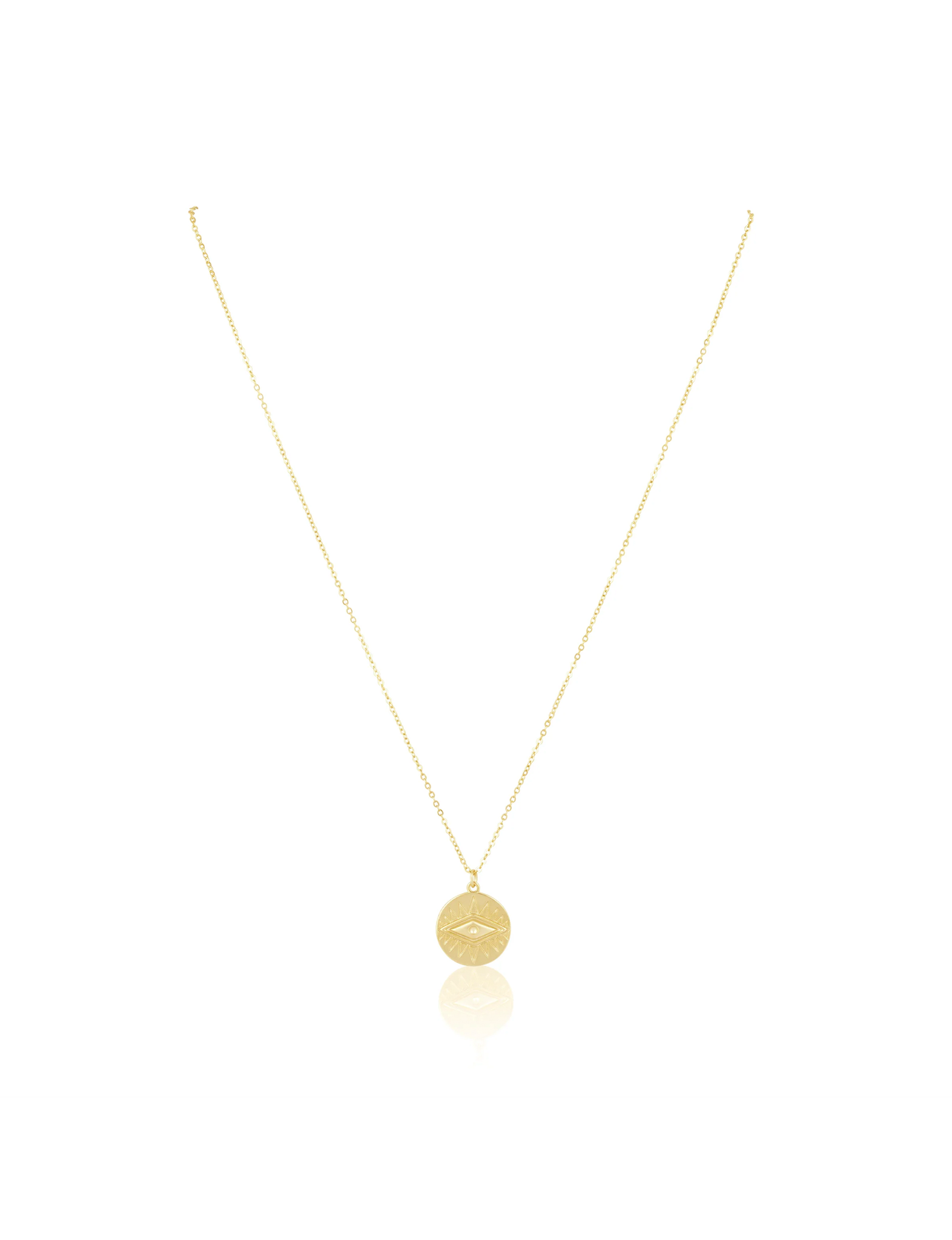 CZ Zion Necklace, Gold Plated