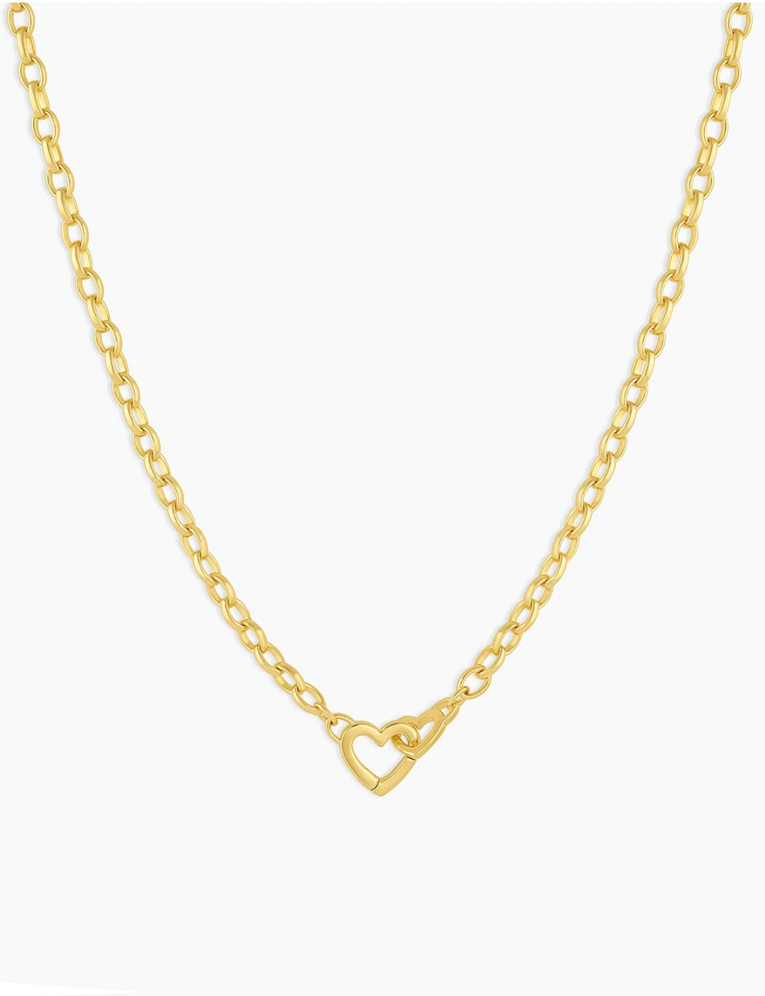 Parker Mini Heart Necklace, Gold