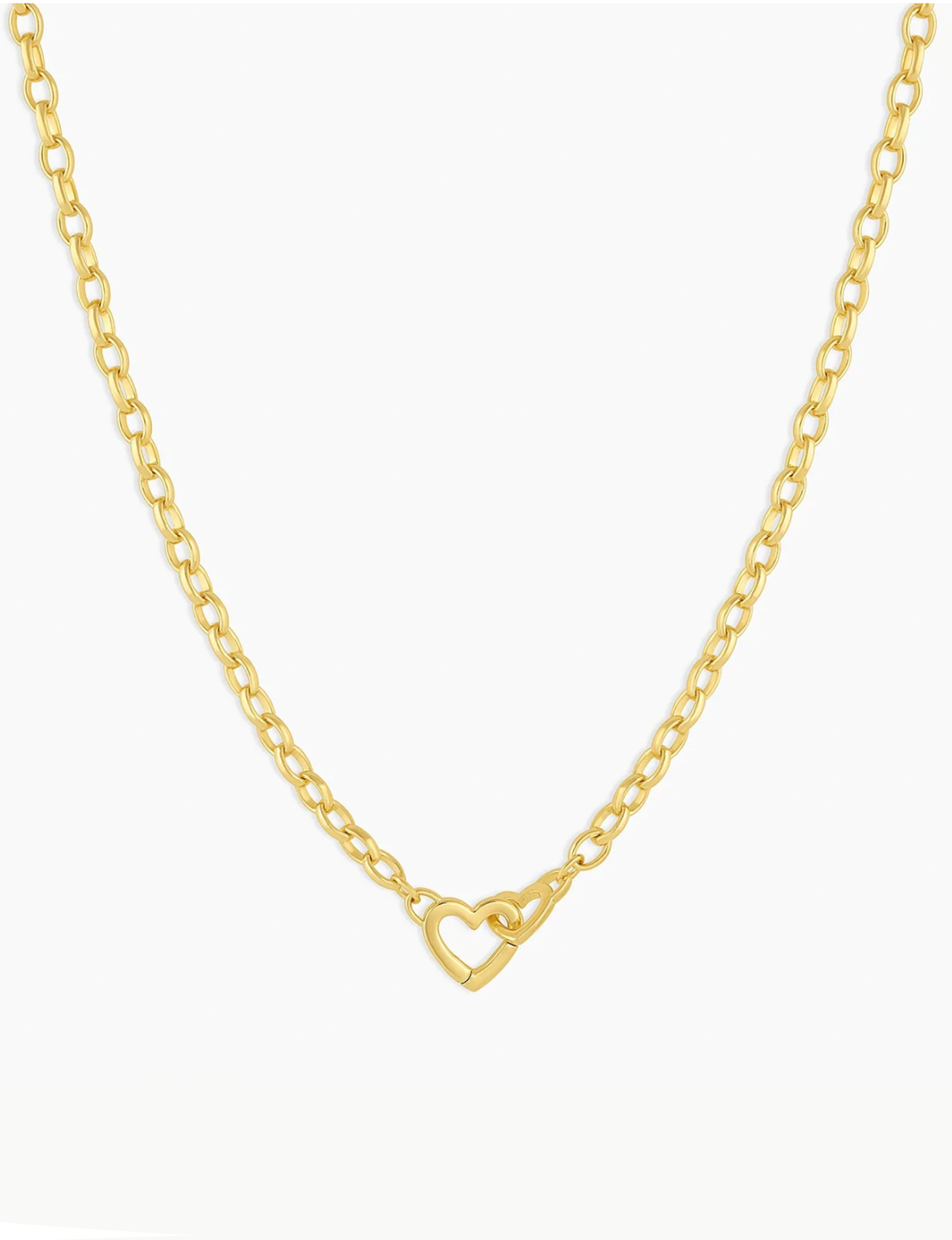 Parker Mini Heart Necklace, Gold