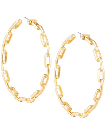 Kaye Link Hoop, Gold